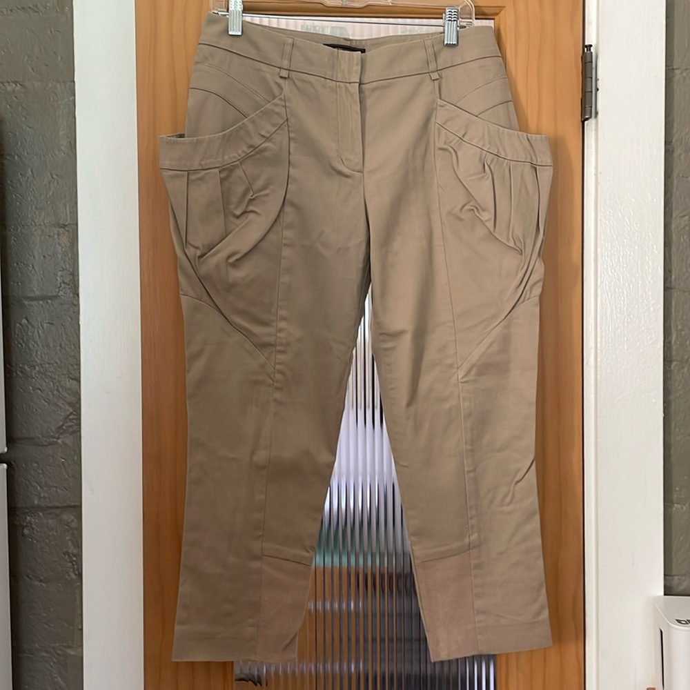 BCBG Max Azria Khaki Ankle Pants Size 6